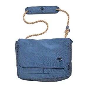 Mammut Messenger Crossbody Rope Bag Blue Pack Satchel Travel Carry School
